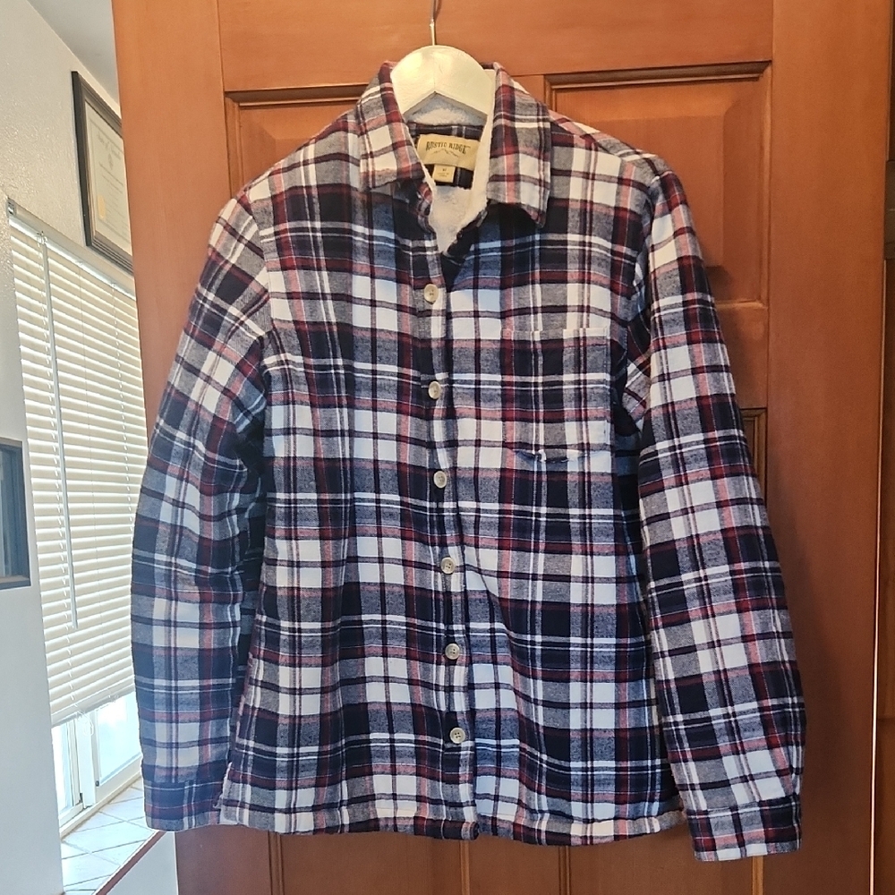 Plaid Button-Up Shirt